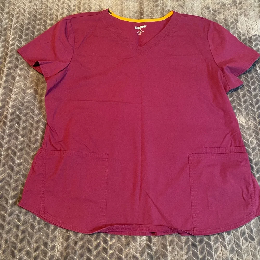 Scrubstar scrubs - Burgundy, Plum, and Gray - Picture 2 of 13